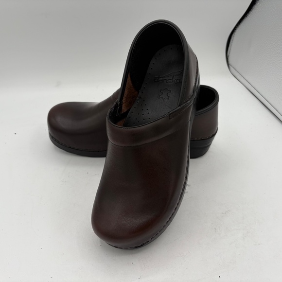 Dansko Cordovan Cabrio Brown Leather Slip On Orthopedic Clog 9.5-10 EU 40 - Picture 16 of 16